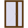 Ціноутворення Вхідні двері 1500x2150 мм REHAU Euro-Design 60 WALNUT ззовні