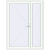 Ціноутворення Вхідні двері 1700x2250 мм REHAU SYNEGO Білий (RAL 9016) з двох сторін