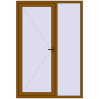 Ціноутворення Вхідні двері 1500x2200 мм REHAU SYNEGO GOLDEN OAK ззовні