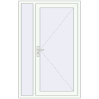 Ціноутворення Вхідні двері 1170x1830 мм REHAU Euro-Design 60 Білий (RAL 9016) з двох сторін