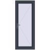 Ціноутворення Вхідні двері 800x2000 мм REHAU Euro-Design 60 ANTHRACITE_GREY_STRUKTURAL з двох сторін