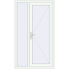 Ціноутворення Вхідні двері 1150x2000 мм REHAU Euro-Design 60 Білий (RAL 9016) з двох сторін