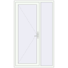 Ціноутворення Вхідні двері 1300x2180 мм REHAU Euro-Design 60 Білий (RAL 9016) з двох сторін