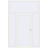 Ціноутворення Вхідні двері 2000x3000 мм REHAU Euro-Design 60 Білий (RAL 9016) з двох сторін