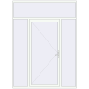 Ціноутворення Вхідні двері 2000x2700 мм REHAU Euro-Design 60 Білий (RAL 9016) з двох сторін