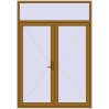 Ціноутворення Вхідні двері 1800x2600 мм REHAU Brillant-Design LIGHT_OAK з двох сторін