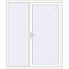 Ціноутворення Вхідні двері 1750x2100 мм REHAU Brillant-Design Білий (RAL 9016) з двох сторін