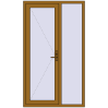 Ціноутворення Вхідні двері 1200x2070 мм REHAU Euro-Design 60 LIGHT_OAK з двох сторін