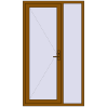 Ціноутворення Вхідні двері 1250x2150 мм REHAU Euro-Design 60 GOLDEN OAK з двох сторін