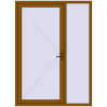 Ціноутворення Вхідні двері 1600x2200 мм REHAU Euro-Design 60 GOLDEN OAK ззовні