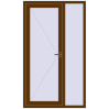 Ціноутворення Вхідні двері 1200x2050 мм REHAU Euro-Design 60 WALNUT ззовні