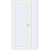 Ціноутворення Вхідні двері 1130x2100 мм REHAU Euro-Design 60 Білий (RAL 9016) з двох сторін