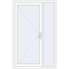 Ціноутворення Вхідні двері 1300x2050 мм REHAU Euro-Design 60 Білий (RAL 9016) з двох сторін
