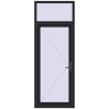 Ціноутворення Вхідні двері 900x2400 мм REHAU Euro-Design 60 BLACK_ULTI-MATT з двох сторін