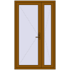 Ціноутворення Вхідні двері 1250x2100 мм REHAU Euro-Design 60 GOLDEN OAK з двох сторін