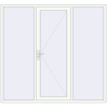 Ціноутворення Вхідні двері 2300x2150 мм REHAU Brillant-Design Білий (RAL 9016) з двох сторін