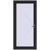 Ціноутворення Вхідні двері 1000x2100 мм REHAU Euro-Design 60 BLACK_ULTI-MATT з двох сторін