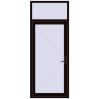 Ціноутворення Вхідні двері 1000x2500 мм REHAU Euro-Design 60 BLACK_BROWN з двох сторін