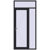 Ціноутворення Вхідні двері 1200x2600 мм REHAU Euro-Design 60 BLACK_ULTI-MATT з двох сторін
