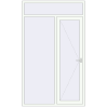 Ціноутворення Вхідні двері 1500x2500 мм REHAU Euro-Design 60 Білий (RAL 9016) з двох сторін