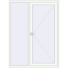 Ціноутворення Вхідні двері 1560x2100 мм REHAU Brillant-Design Білий (RAL 9016) з двох сторін