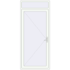 Ціноутворення Вхідні двері 1100x2600 мм REHAU Euro-Design 60 Білий (RAL 9016) з двох сторін