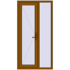 Ціноутворення Вхідні двері 1009x1960 мм REHAU Euro-Design 60 GOLDEN OAK з двох сторін