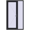 Ціноутворення Вхідні двері 1200x2050 мм REHAU Euro-Design 60 BLACK_ULTI-MATT з двох сторін