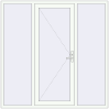Ціноутворення Вхідні двері 2000x2000 мм REHAU Euro-Design 60 Білий (RAL 9016) з двох сторін