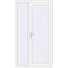 Ціноутворення Вхідні двері 1150x2100 мм REHAU Euro-Design 60 Білий (RAL 9016) з двох сторін