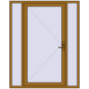 Ціноутворення Вхідні двері 1600x2000 мм REHAU Euro-Design 60 LIGHT_OAK з двох сторін