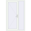 Ціноутворення Вхідні двері 1250x2050 мм REHAU Brillant-Design Білий (RAL 9016) з двох сторін