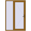 Ціноутворення Вхідні двері 1400x2100 мм REHAU Brillant-Design LIGHT_OAK з двох сторін