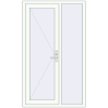Ціноутворення Вхідні двері 1160x1960 мм REHAU Brillant-Design Білий (RAL 9016) з двох сторін