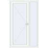 Ціноутворення Вхідні двері 1270x2100 мм REHAU Euro-Design 60 Білий (RAL 9016) з двох сторін