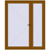 Ціноутворення Вхідні двері 1800x2200 мм REHAU Euro-Design 60 GOLDEN OAK ззовні