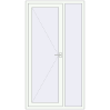 Ціноутворення Вхідні двері 1200x2200 мм REHAU Euro-Design 60 Білий (RAL 9016) з двох сторін