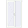 Ціноутворення Вхідні двері 1230x2230 мм REHAU Euro-Design 60 Білий (RAL 9016) з двох сторін