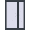 Ціноутворення Вхідні двері 1500x2150 мм REHAU Brillant-Design ANTHRACITE_GREY_STRUKTURAL ззовні