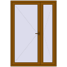 Ціноутворення Вхідні двері 1500x2150 мм REHAU Brillant-Design GOLDEN OAK ззовні