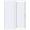 Ціноутворення Вхідні двері 1650x2180 мм REHAU Brillant-Design Білий (RAL 9016) з двох сторін