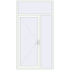 Ціноутворення Вхідні двері 1400x2600 мм REHAU Euro-Design 60 Білий (RAL 9016) з двох сторін