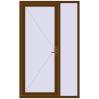 Ціноутворення Вхідні двері 1360x2200 мм REHAU Euro-Design 60 WALNUT ззовні