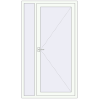 Ціноутворення Вхідні двері 1200x2100 мм REHAU Euro-Design 60 Білий (RAL 9016) з двох сторін