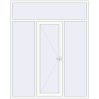 Ціноутворення Вхідні двері 2000x2500 мм REHAU Euro-Design 60 Білий (RAL 9016) з двох сторін