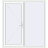Ціноутворення Вхідні двері 1800x1950 мм REHAU Brillant-Design Білий (RAL 9016) з двох сторін