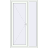Ціноутворення Вхідні двері 1200x2050 мм REHAU Brillant-Design Білий (RAL 9016) з двох сторін