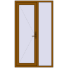 Ціноутворення Вхідні двері 1200x2100 мм REHAU Brillant-Design GOLDEN OAK з двох сторін