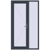 Ціноутворення Вхідні двері 1200x2100 мм REHAU Euro-Design 60 ANTHRACITE_GREY_STRUKTURAL з двох сторін