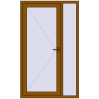 Ціноутворення Вхідні двері 1200x2000 мм REHAU Brillant-Design GOLDEN OAK з двох сторін